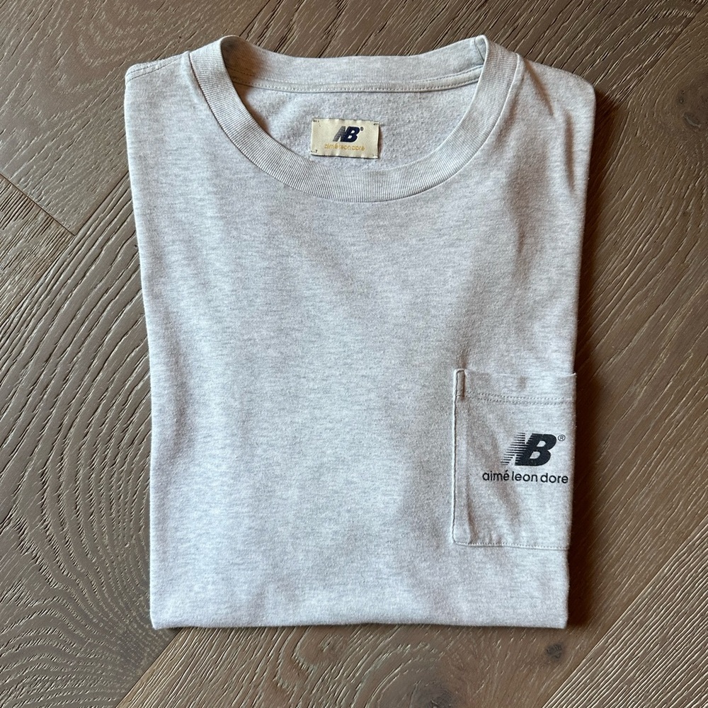 Aime Leon Dore x New Balance Tee Heather Grey Size L